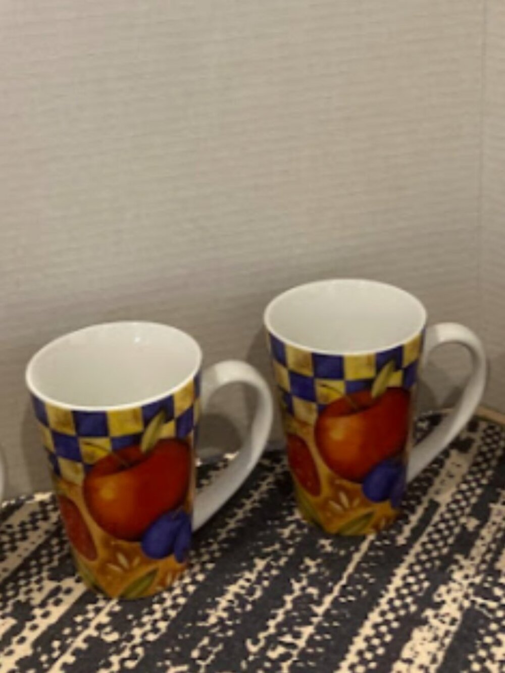 MSC Joie de Vivre Fruit Checkered Coffee Mugs